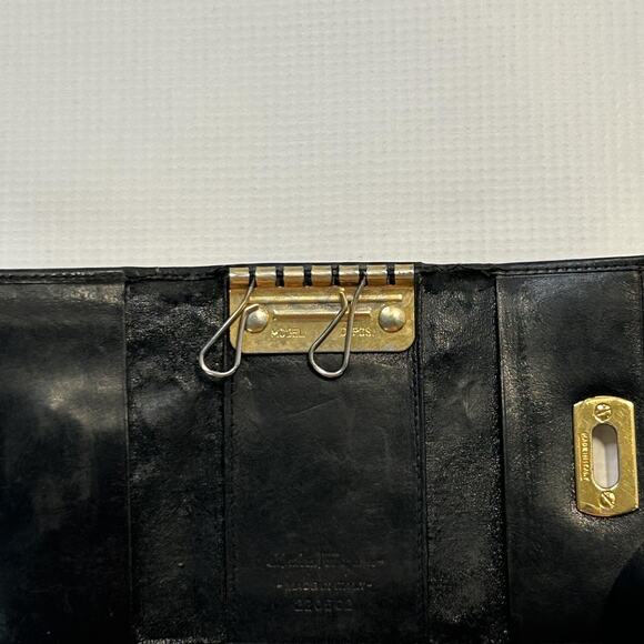 Salvatore Ferragamo Key Holder Wallet Leather Gold Gancini Made in Italy Accesso - Picture 5 of 10